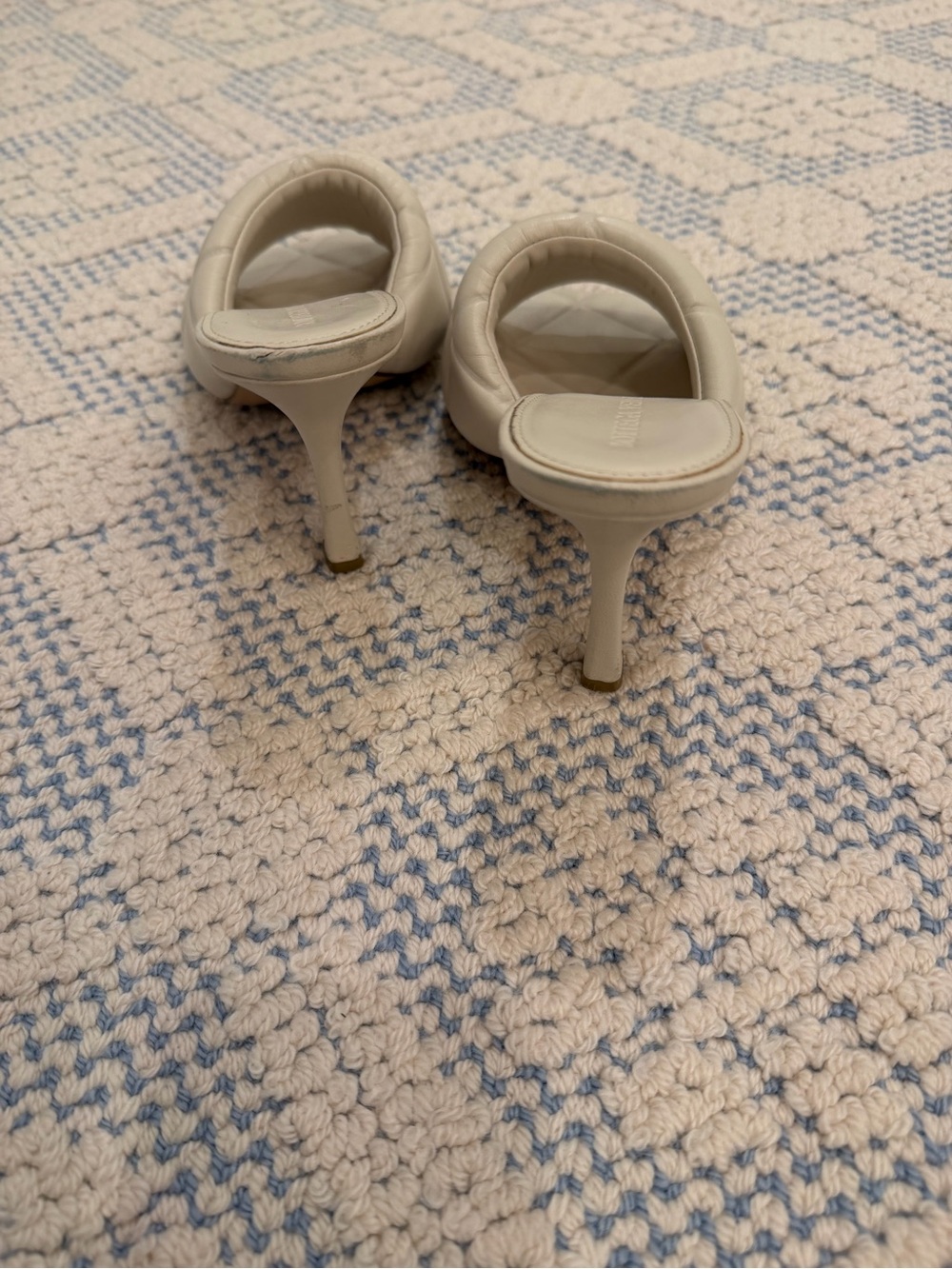 Bottega Veneta Padded Quilted Slide Mules in Off-White - Picture 3 of 5